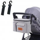 Stroller Organizer Universal Fit for All Strollers with Cup Holders and Hook Clips