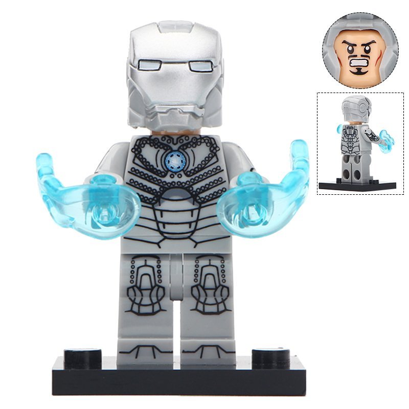 Minifigure Iron Man Mark 2 Costume Marvel Super Heroes Compatible Lego Building Block Toys