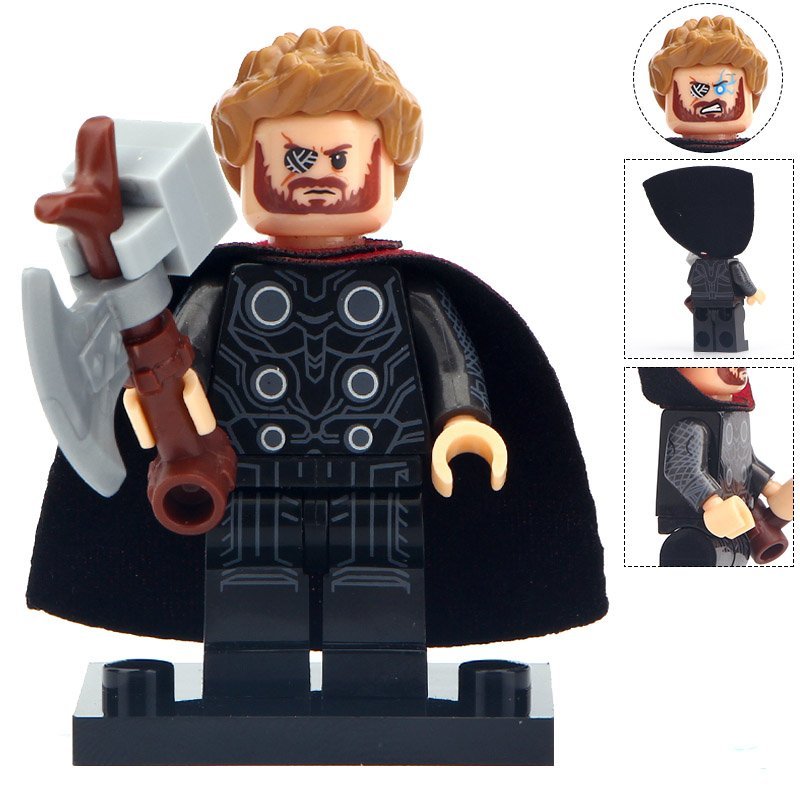 Minifigure Thor Marvel Super Heroes Compatible Lego Building Block Toys