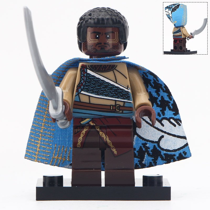 Minifigure W`Kabi Black Panther Marvel Super Heroes Compatible Lego Building Block Toys