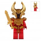 Minifigure Red Heimdall Marvel Super Heroes Compatible Lego Building Block Toys