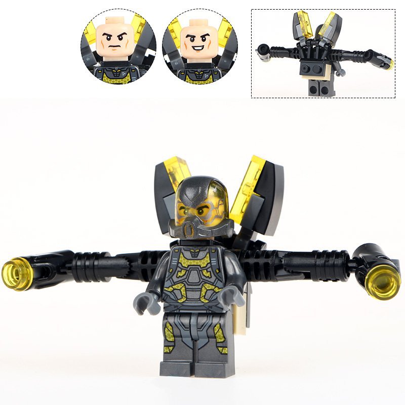 Minifigure Yellow Jacket Marvel Super Heroes Compatible Lego Building Block Toys