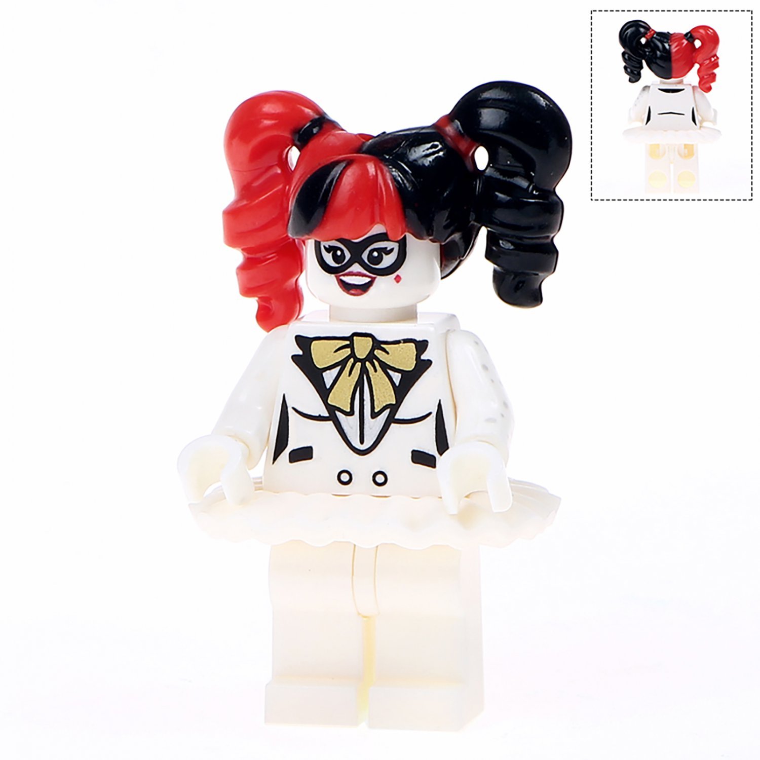 Minifigure White Harley Quinn Suicide Squad DC Comics Super Heroes Compatible Lego Building Block