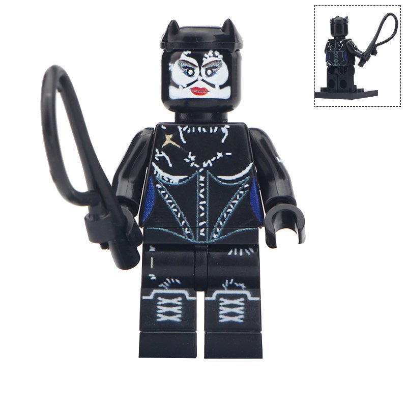 Minifigure Catwoman DC Comics Super Heroes Compatible Lego Building Blocks Toys