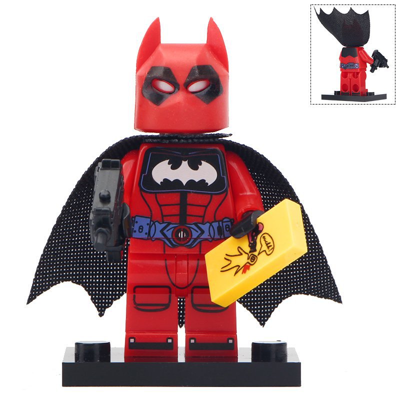 Minifigure Red Batman DC Comics Super Heroes Compatible Lego Building ...