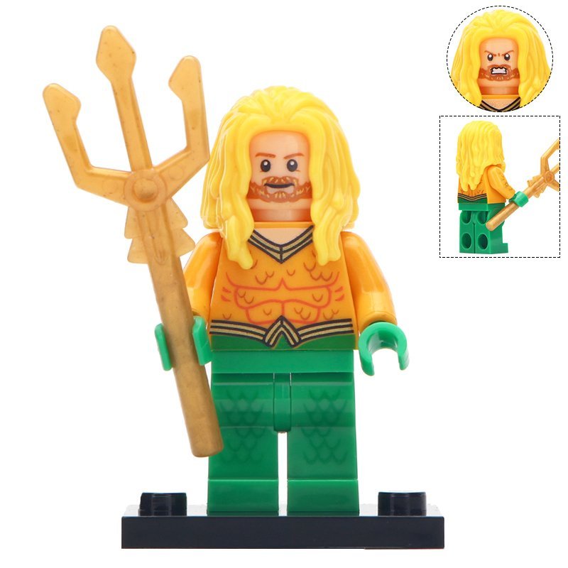 Minifigure Aquaman DC Comics Super Heroes Compatible Lego Building Blocks Toys