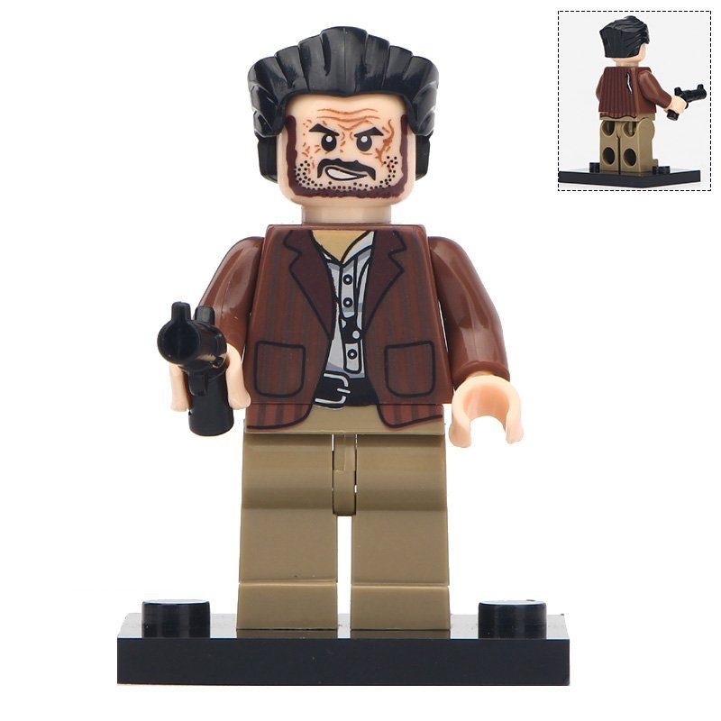 Minifigure Ugly Cowboy Compatible Lego Building Blocks Toys