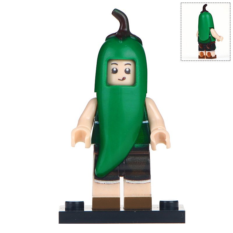 Minifigure Green Pepper Compatible Lego Building Blocks Toys