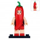 Minifigure Red Pepper Compatible Lego Building Blocks Toys