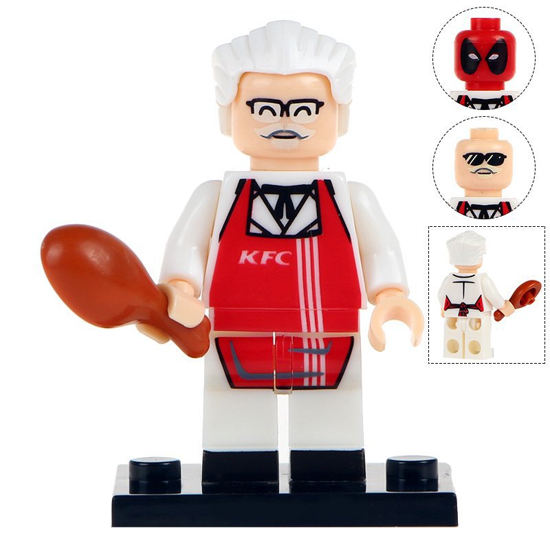 Minifigure Colonel Harland David Sanders KFC Compatible Lego Building ...