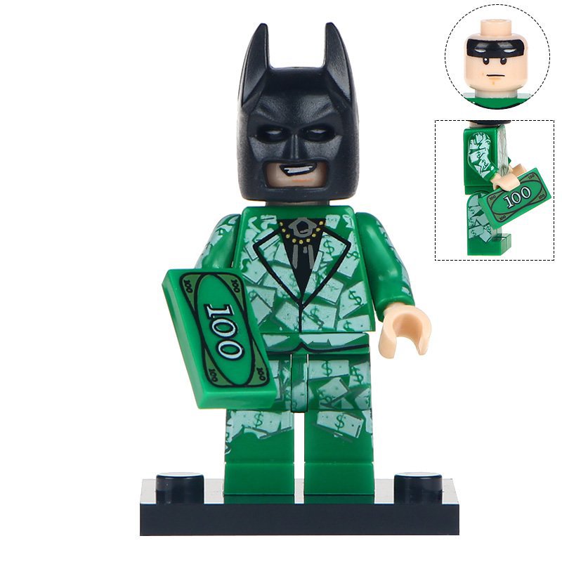 Minifigure Batman Money Costume DC Comics Super Heroes Compatible Lego