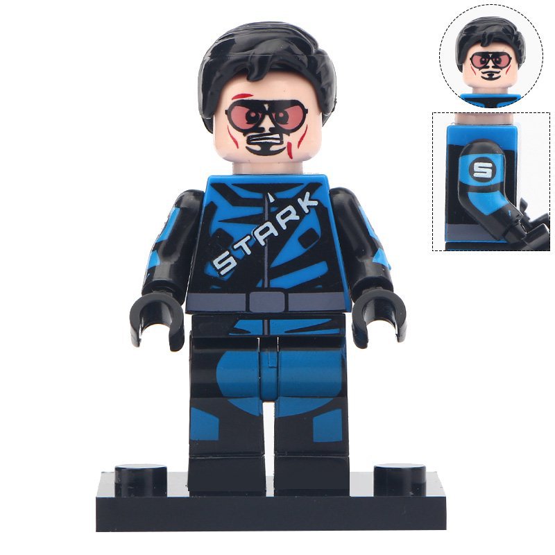 tony stark lego head