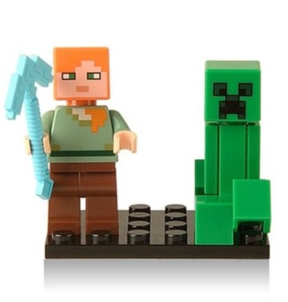 lego minecraft creeper minifigure