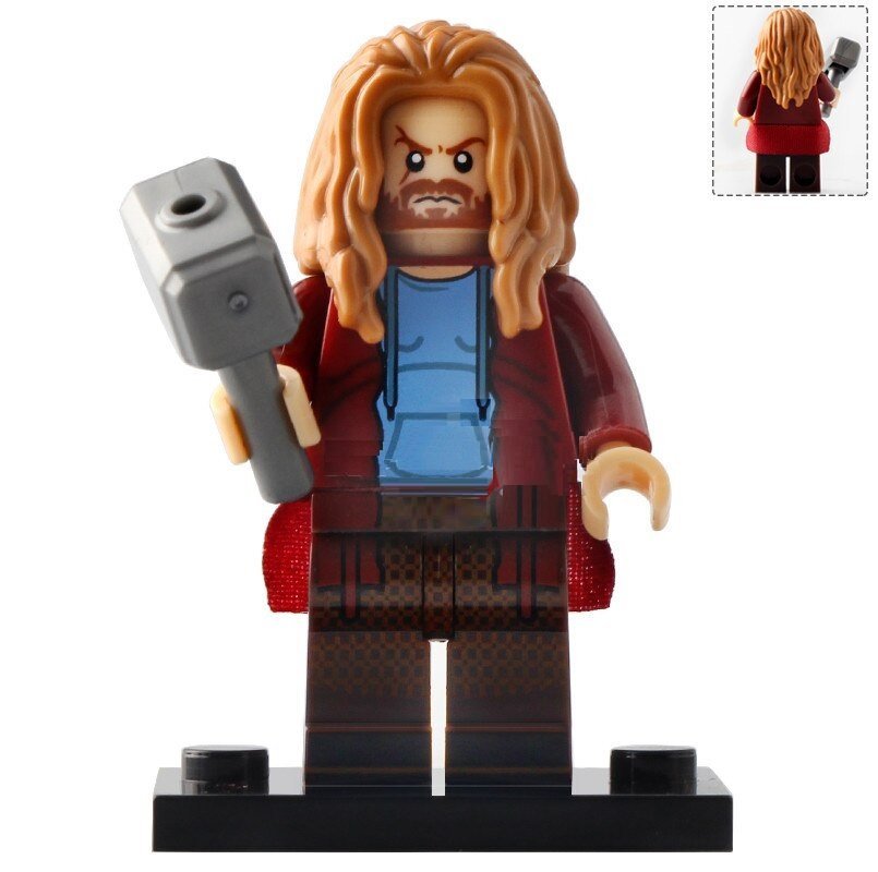 Minifigure Fat Thor with Mjolnir Avengers Endgame Marvel Super Heroes Compatible Lego Building Block