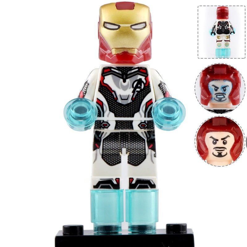 Minifigure Iron Man Tony Stark Quantum Suit Avengers Marvel Super Heroes Compatible Lego