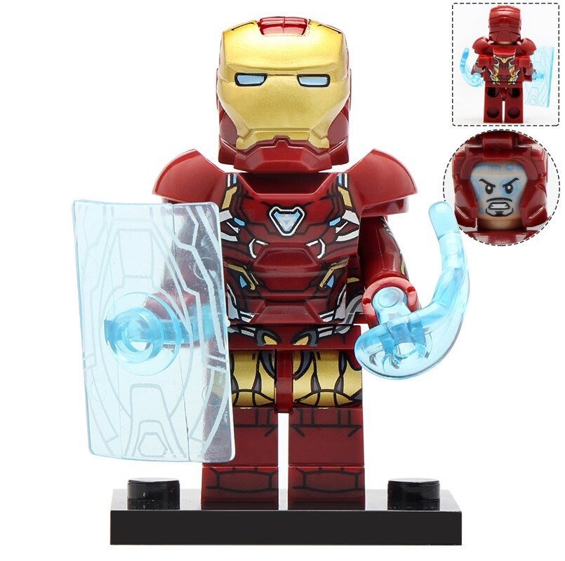 Minifigure Iron Man with Energy Shield Avengers Marvel Super Heroes Compatible Lego Blocks