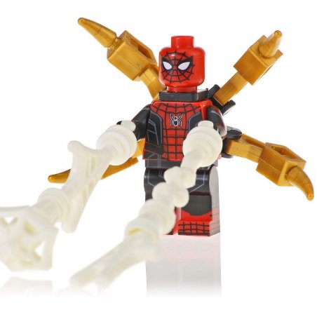 black and red spider man action figure