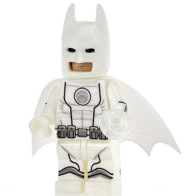 Minifigure Batman White Lantern Suit DC Comics Super Heroes Compatible Lego