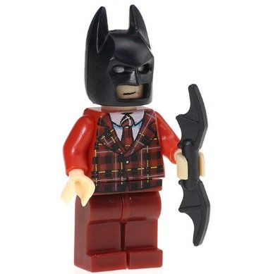 Minifigure Batman Red Сheckered Suit DC Comics Super Heroes Compatible Lego Building Blocks Toys