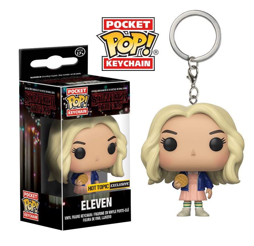 Eleven Stranger Things Funko POP! Keychain Action Figure Vinyl PVC Minifigure Toy