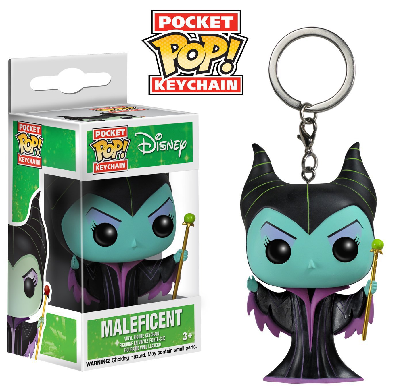 Maleficent Disney Movie Funko POP! Keychain Action Figure Vinyl PVC Minifigure Toy