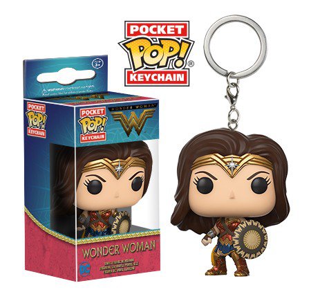 Wonder Woman DC Comics Super Heroes Funko POP! Keychain Action Figure Vinyl PVC Minifigure Toy