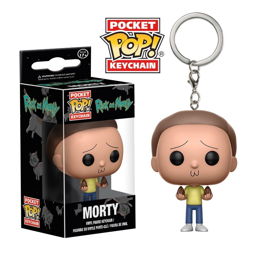 Mortimer "Morty" Smith Rick and Morty Funko POP! Keychain Action Figure Vinyl PVC Minifigure Toy