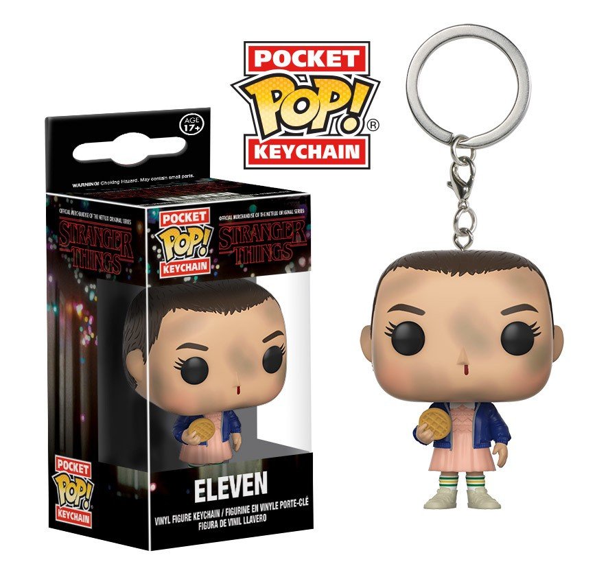 Eleven Stranger Things Funko POP! Keychain Action Figure Vinyl PVC Minifigure Toy