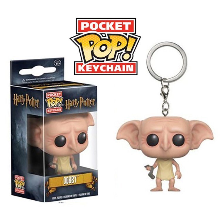 Dobby Elf from Harry Potter Funko POP! Keychain Action Figure Vinyl PVC Minifigure Toy