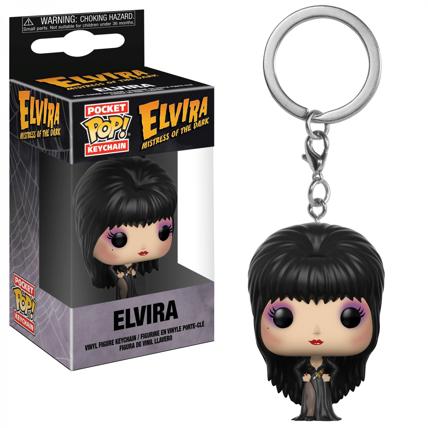 Elvira Mistress of the Dark Funko POP! Keychain Action Figure Vinyl PVC Minifigure Toy