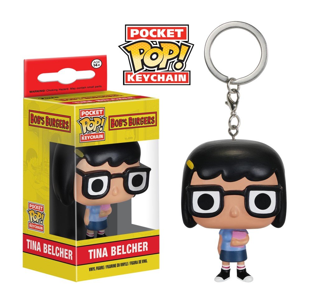 Tina Belcher Bob's Burgers Funko POP! Keychain Action Figure Vinyl PVC Minifigure Toy