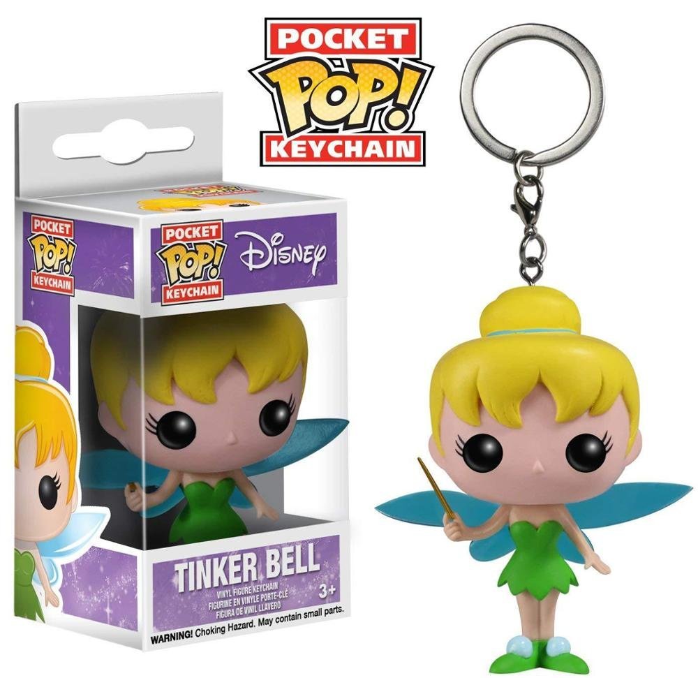 Tinker Bell Disney Funko POP! Keychain Action Figure Vinyl PVC Minifigure Toy