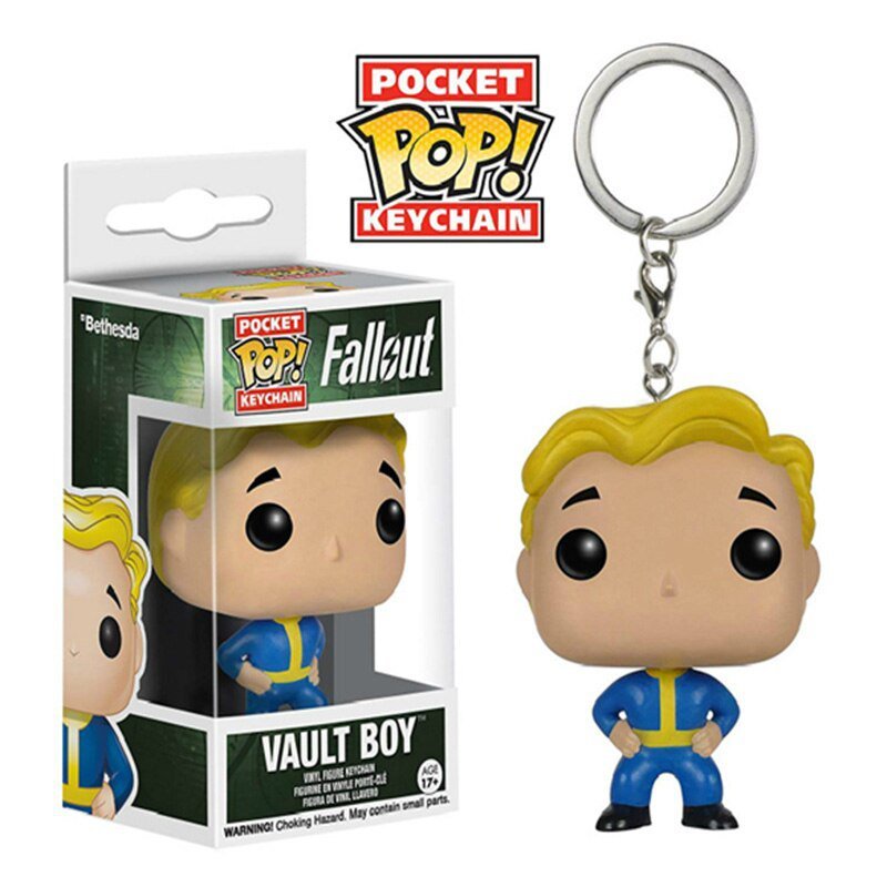 Vault Boy Fallout Funko POP! Keychain Action Figure Vinyl PVC Minifigure Toy