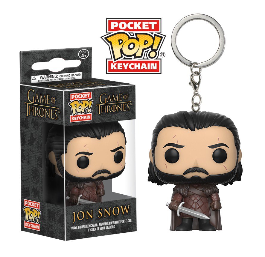 Jon Snow Game of Thrones POP! Keychain Action Figure Vinyl Minifigure Toy