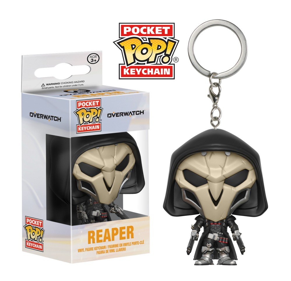 Reaper Overwatch Game Funko POP! Keychain Action Figure Vinyl PVC Minifigure Toy