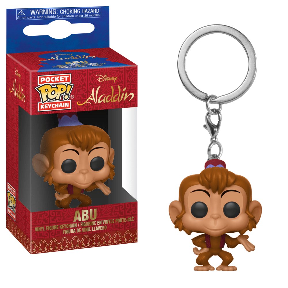 Abu Monkey from Aladdin Disney Funko POP! Keychain Action Figure Vinyl PVC Minifigure Toy