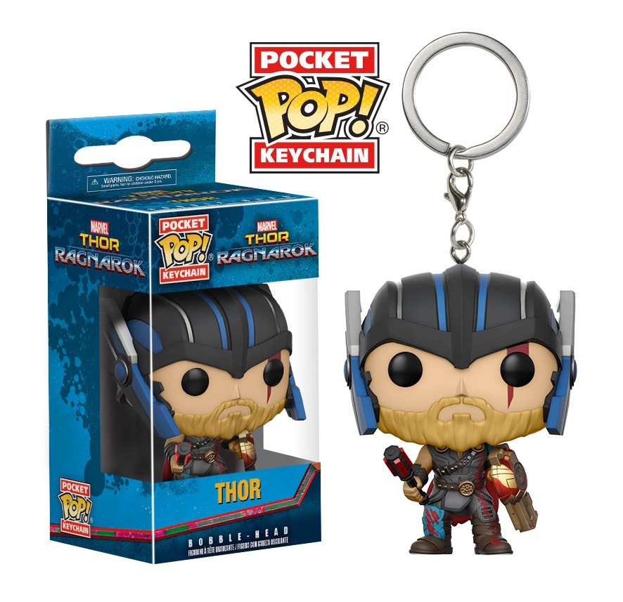 Thor Ragnarok Marvel Super Heroes Funko POP! Keychain Action Figure Vinyl PVC Minifigure Toy