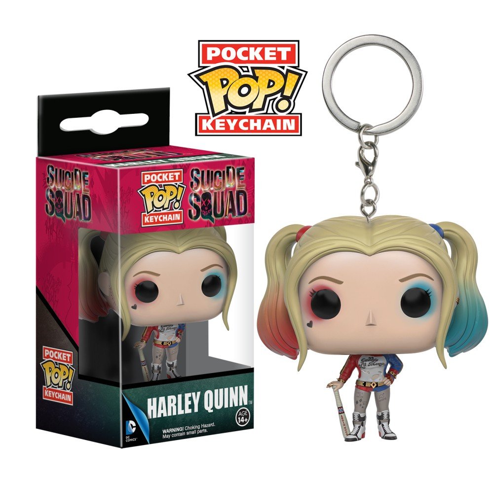 Harley Quinn Suicide Squad DC Comics Super Heroes Funko POP! Keychain Action Figure Minifigure Toy