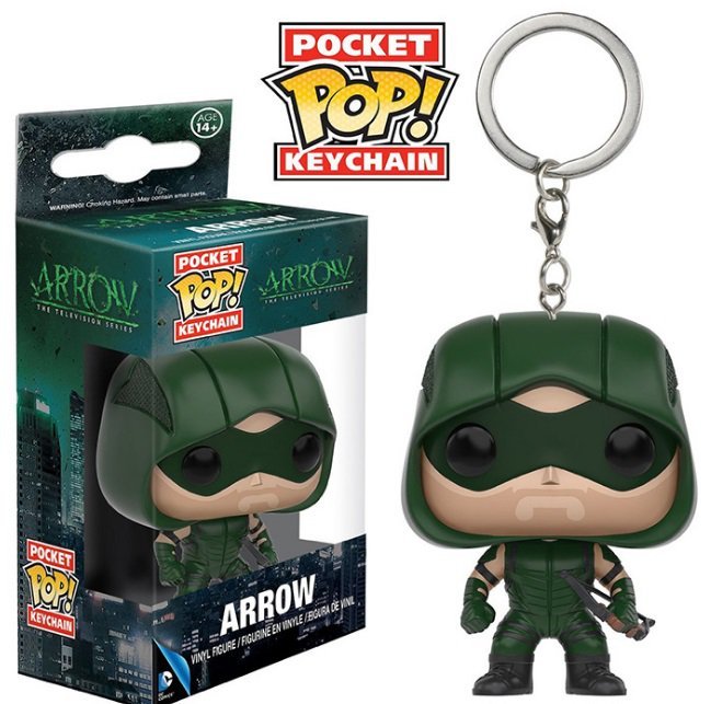 Green Arrow DC Comics Super Heroes Funko POP! Keychain Action Figure Vinyl PVC Minifigure Toy