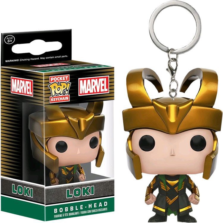 Loki Marvel Super Heroes Funko POP! Keychain Action Figure Vinyl PVC Minifigure Toy