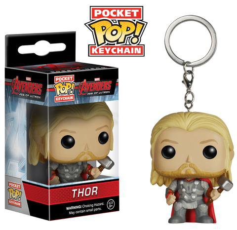 Thor Avengers Marvel Super Heroes Funko POP! Keychain Action Figure Vinel PVC Minifigure Toy