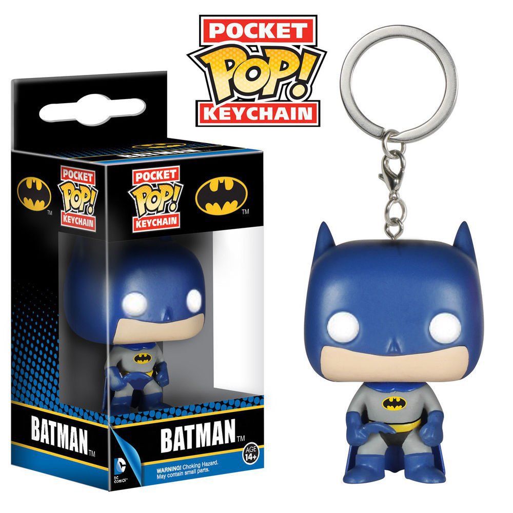 Batman DC Comics Super Heroes Funko POP! Keychain Action Figure Vinyl PVC Minifigure Toy