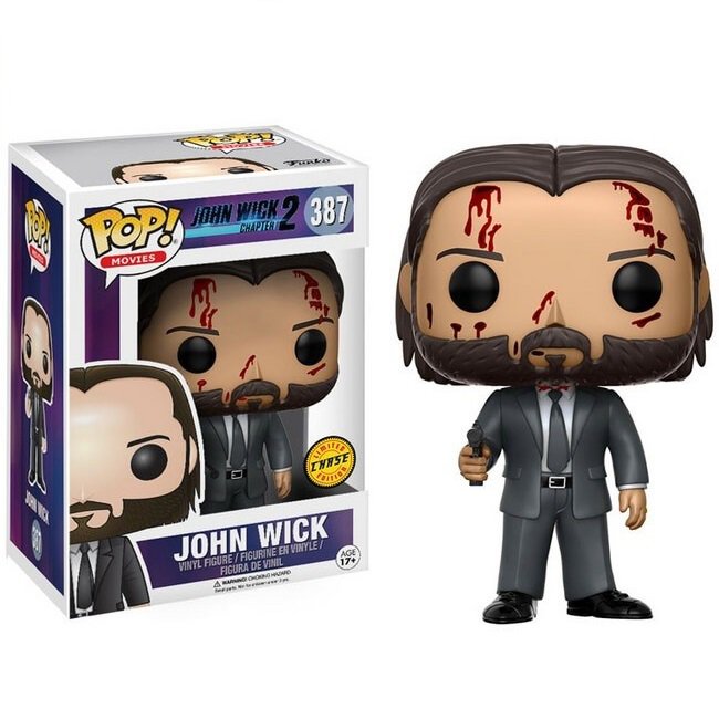 John Wick (Bloody) (Chase) â„–387 Funko POP! Action Figure Vinyl PVC Minifigure Toy
