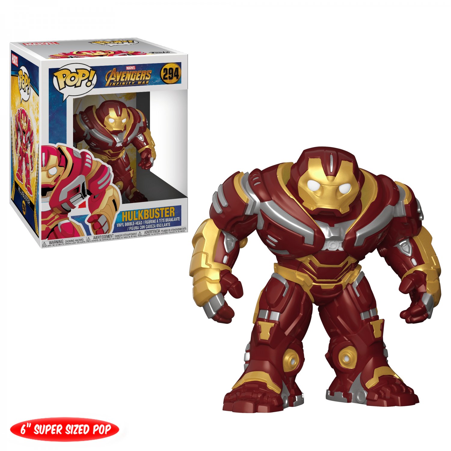 Hulkbuster 6" Super Sized Avengers Marvel Comics â„–294 Funko POP! Action Figure