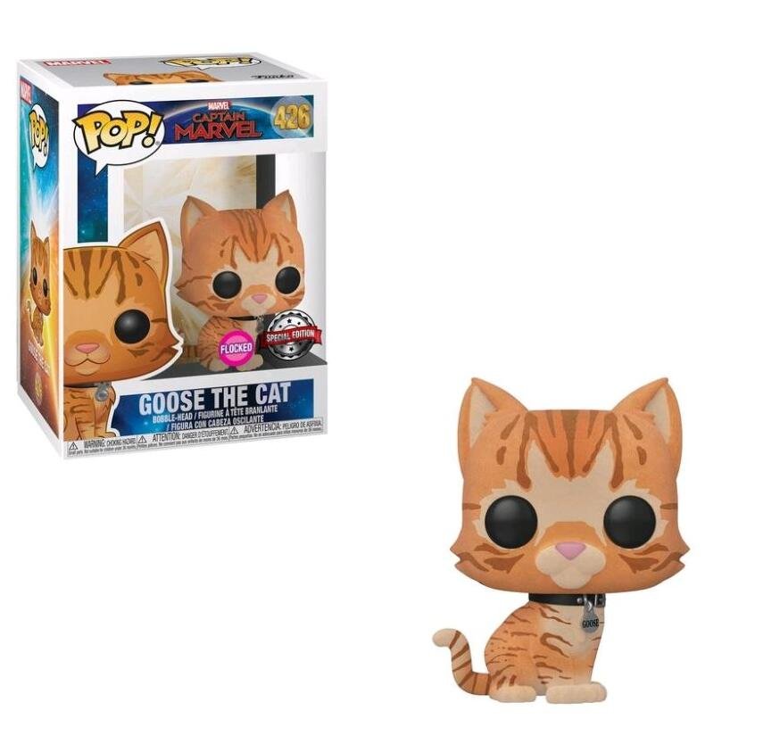 Goose the Cat Captain Marvel Marvel Comics â„–426 Funko POP! Action Figure Vinyl PVC Minifigure Toy