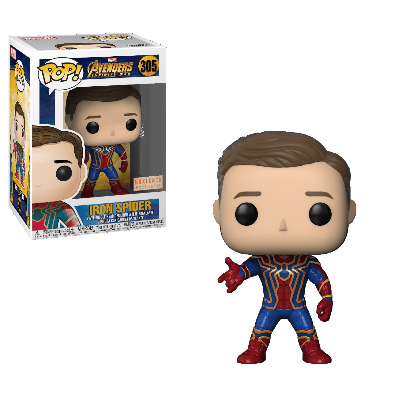 Iron Spider Unmasked Avengers Marvel Comics â„–305 Funko POP! Action Figure Vinyl PVC Minifigure Toy