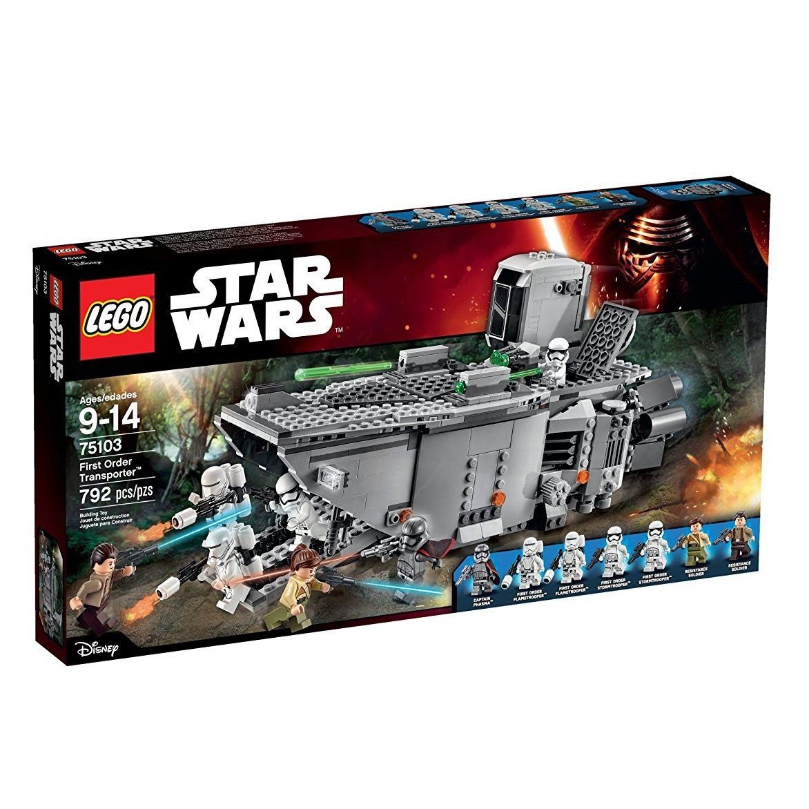 star wars first order transporter lego