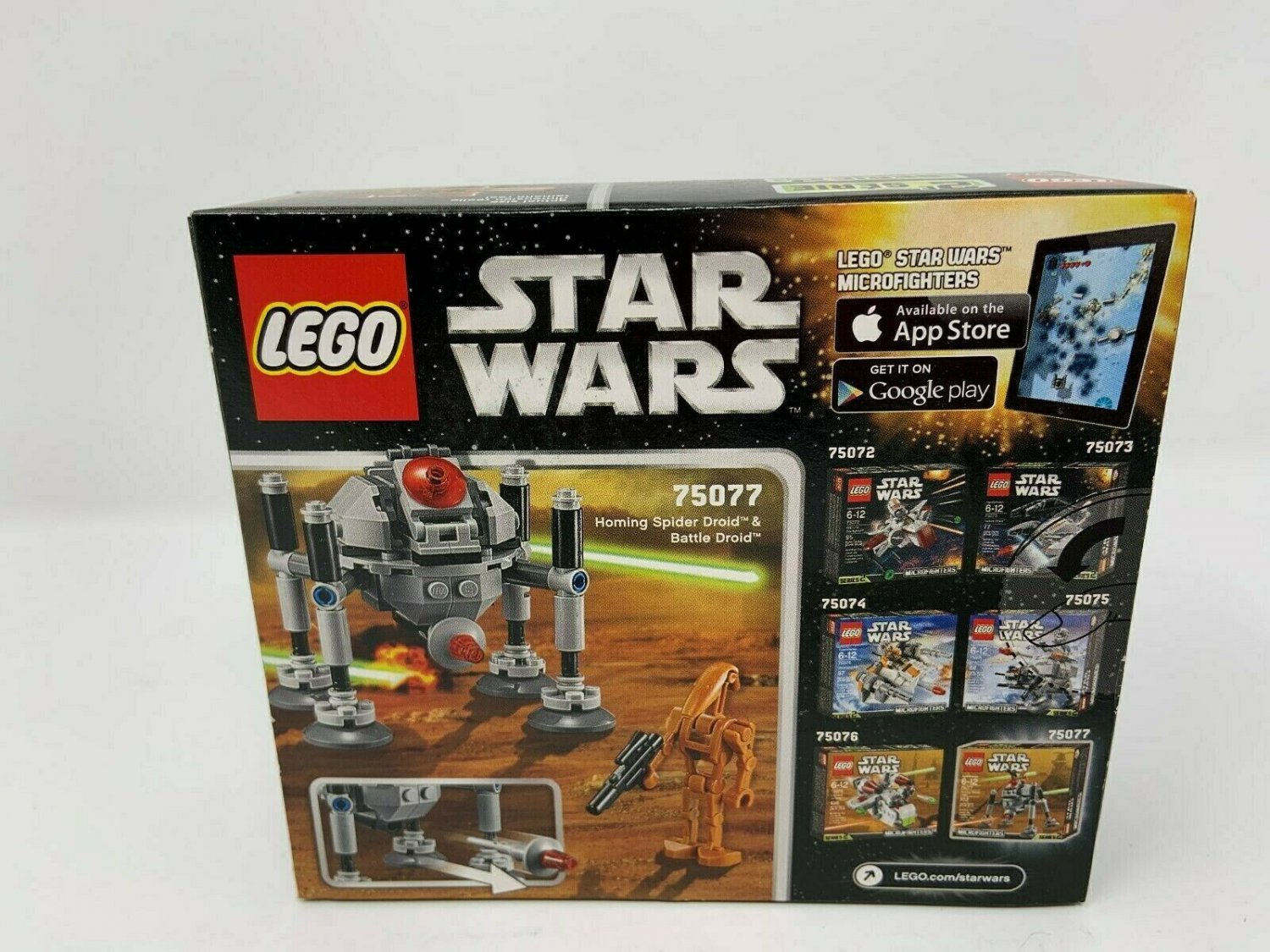 75077 Lego Star Wars Homing Spider Droid Microfighters