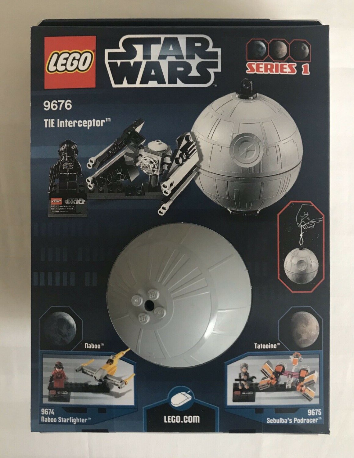 lego new lego set 9676 star wars tie interceptor & death star factory sealed nisb