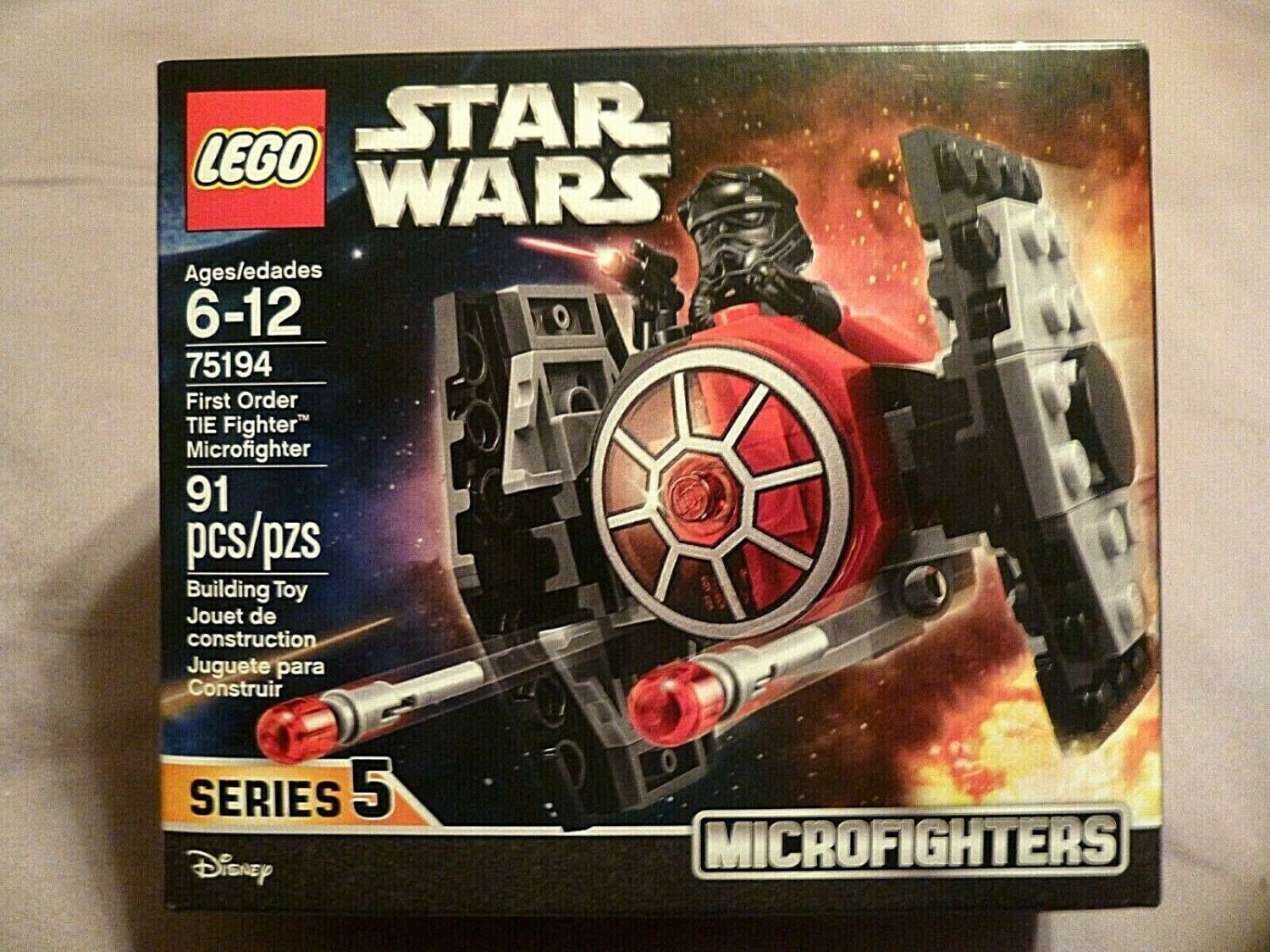 lego star wars first order tie fighter pilot
